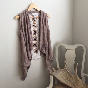Entro Tan Knitted Duster Cardigan